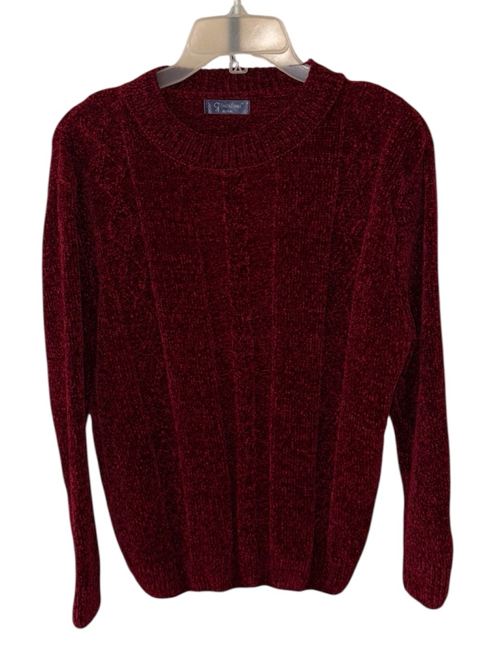 Snowflake Dark Red Sweater